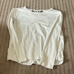 GAP Girls Large White Top With Criss Cross Back